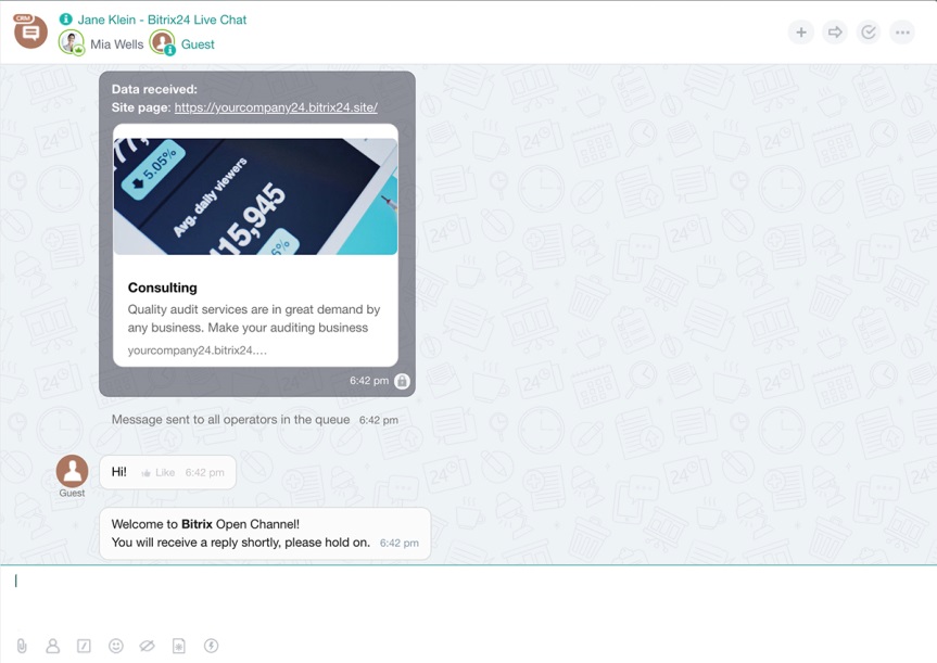 bitrix24 chat