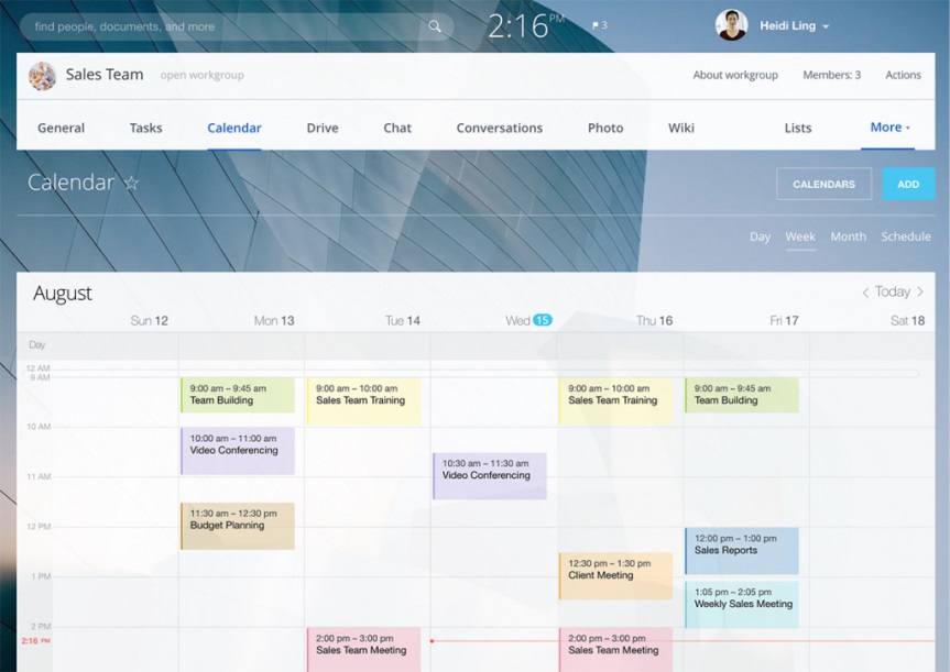bittrix24 kalendar of project