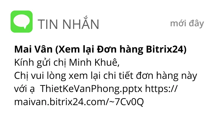 Gửi SMS từ CRM