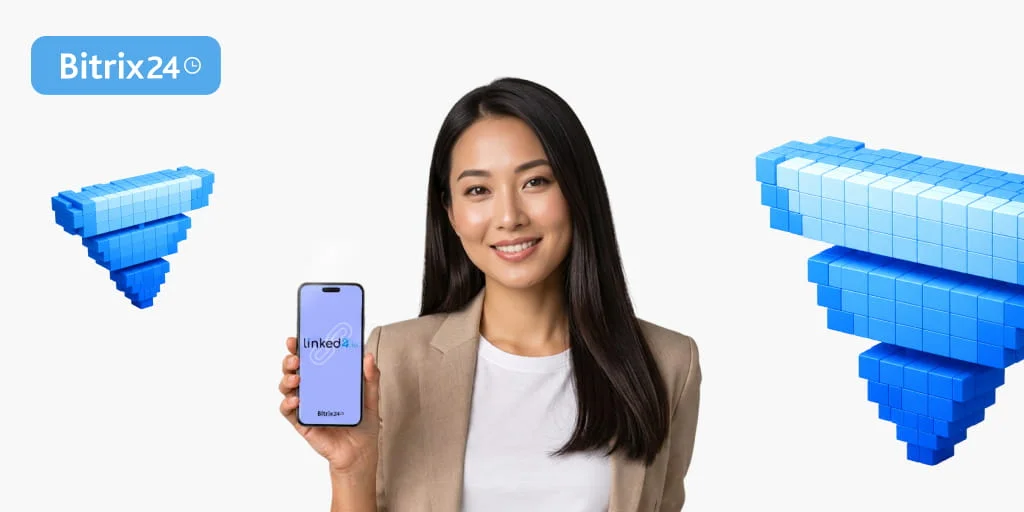 Động bộ dữ liệu LinkedIn với Bitrix24 CRM qua Linked24.io