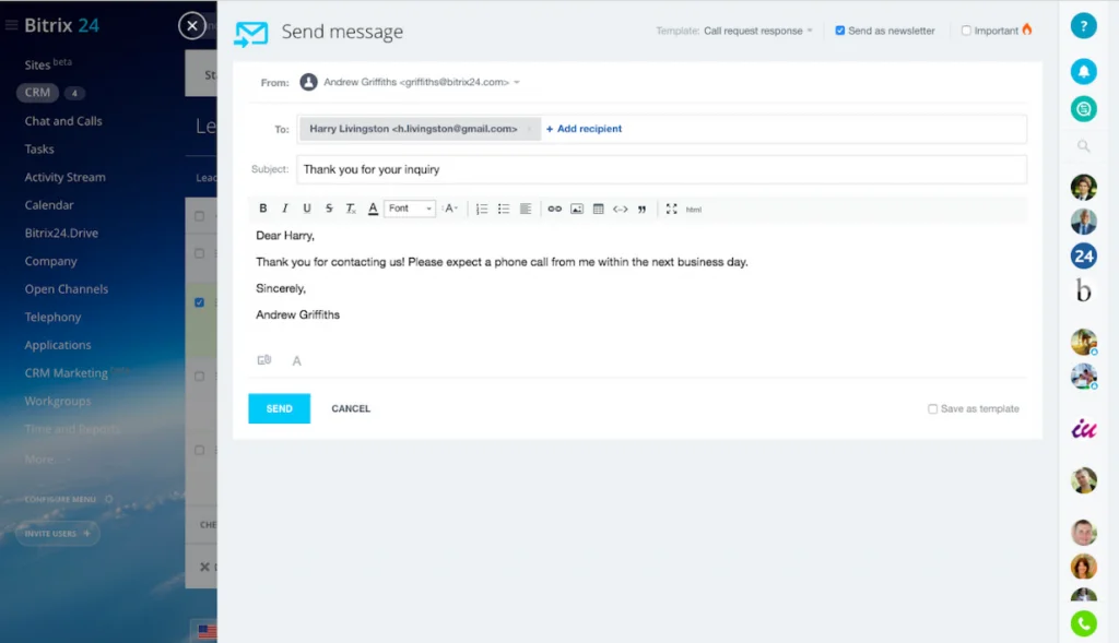 bitrix24 mail