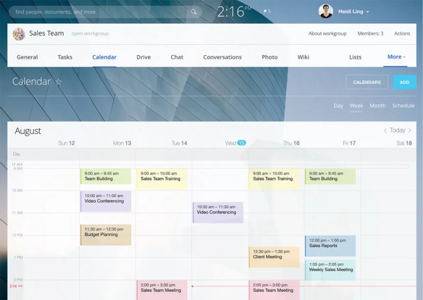 bittrix24 kalendar of project